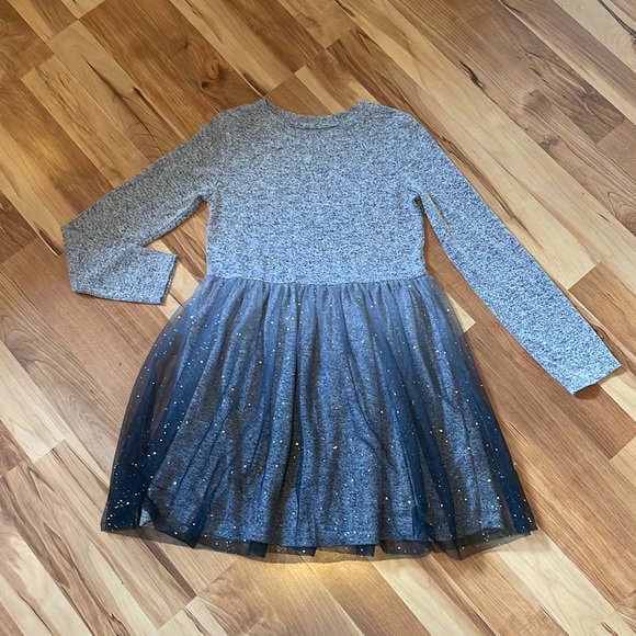 Cat & Jack Gray & Sparkly Silver Dress M (7/8) - Picture 1 of 8